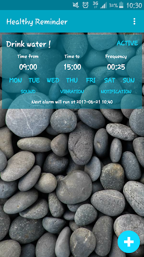 Android application Healthy Reminder screenshort