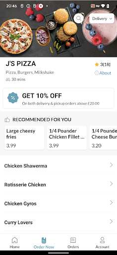 Js PIZZA Screenshot