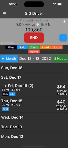 Smart Gig Driver Screen 2