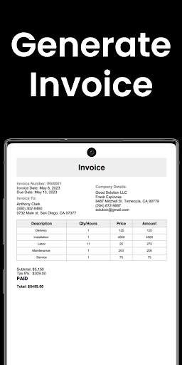 Android application Invoice Maker - Estimate App screenshort
