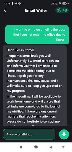 ChatBot Pro AI Assistant chat