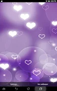 Purple Hearts Live Wallpaper Screenshot