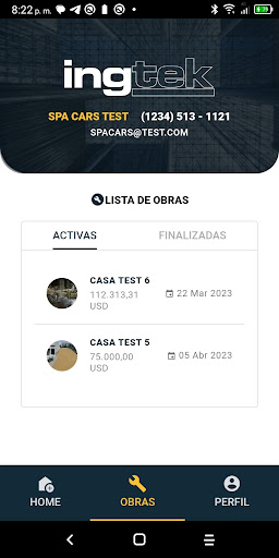 Android application Ingtek screenshort