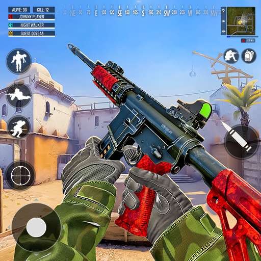 Low MB Game Gun Shooting Army logo