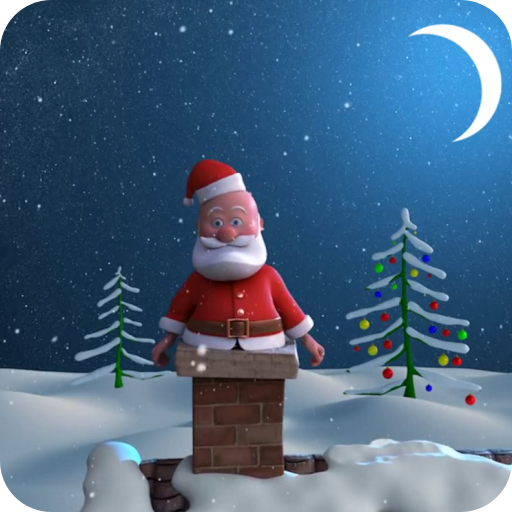 Funny Santa Claus 3D Wallpaper  Icon