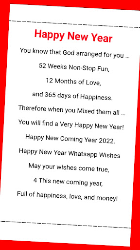 Happy New Year 2022 Poetry Screen 2