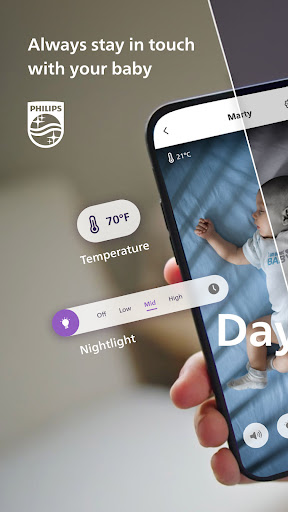 Android application Philips Avent Baby Monitor+ screenshort
