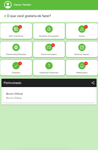 Android application App Condômino screenshort