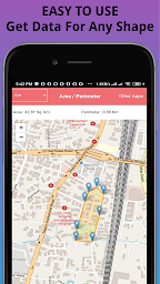 GPS Area and Distance / Perimeter Any Random Shape