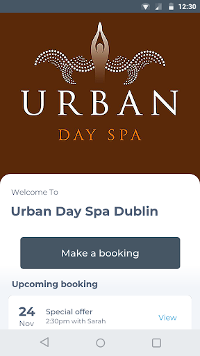 Android application Urban Day Spa Dublin screenshort
