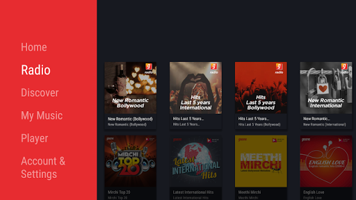 Gaana for Android TV Screen 2