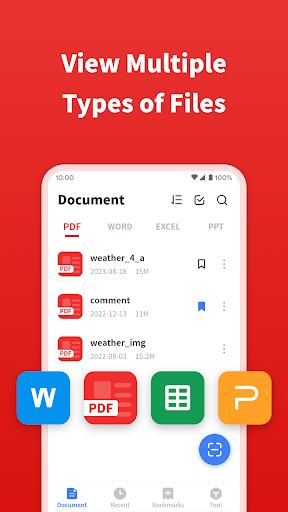 Android application PDF Reader screenshort