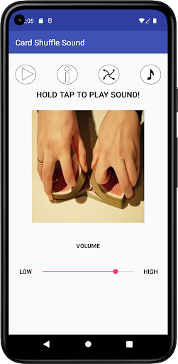 Android application Card Shuffle Sound screenshort