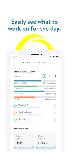 Live Fit Collective Screen 2