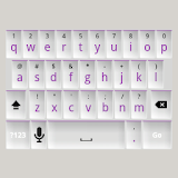 White and Purple Keyboard Skin icon