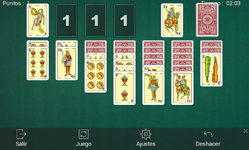 Juegos de cartas para uno baraja española