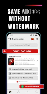 Tik Download video nowatermark