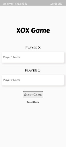 XOX game Screen 2