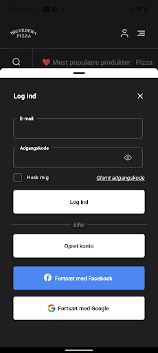 Belvedera Pizza Randers Screen 2