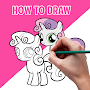 How to draw cute pony Offline