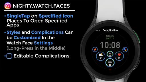 Night 61 - watch face screenshot 16