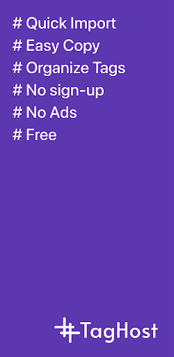 Android application TagHost screenshort