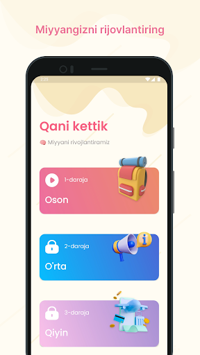 Android application Rasmli so'z o'yin screenshort