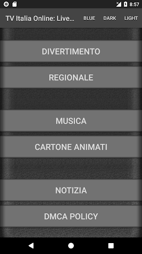 TV Italia Online: Live TV Screen 2