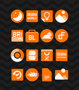 Arancione - Screenshot del pacchetto di icone