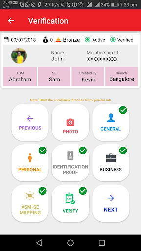 SE App CenturyProClub Screen 3