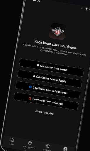 Android application Eagle 21 Barbearia screenshort