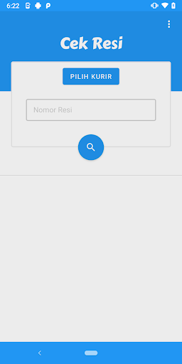 Android application Cek Resi screenshort