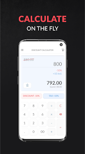Discount and tax percentage calculator Varies with device APK screenshots 3