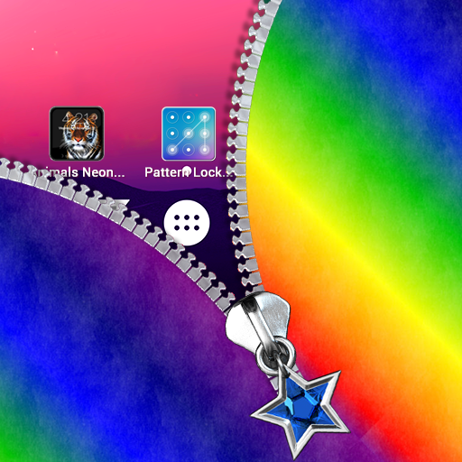 Rainbow Zipper Lock Screen  Icon