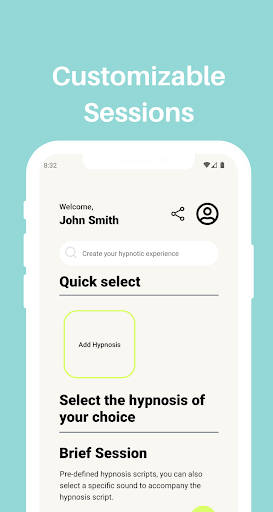 Conscious: Hypnosis Mobile App Screen 3