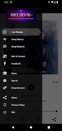 BELIEVE Radio Screen 3