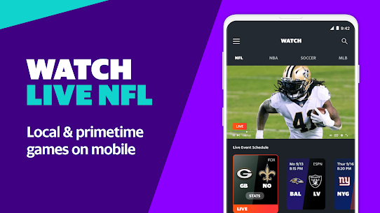 Yahoo Sports  watch NFL games Mod Apk Download 1