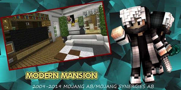 Map Modern Mansion: MCPE House Unknown