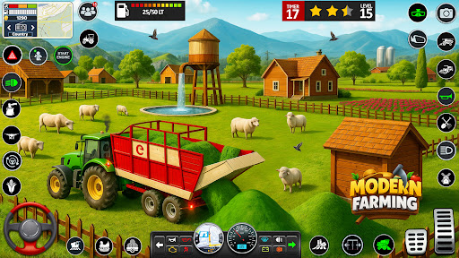 Big Farming Tractor Game 3D screenshot 12