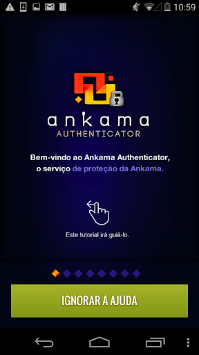 Visualização do aplicativo