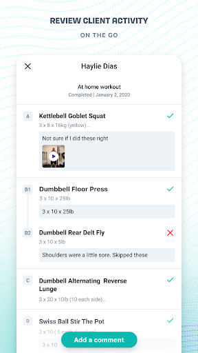 TrueCoach Connect Screen 3