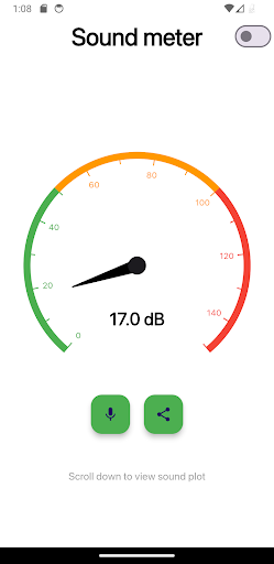 Android application Sound meter screenshort