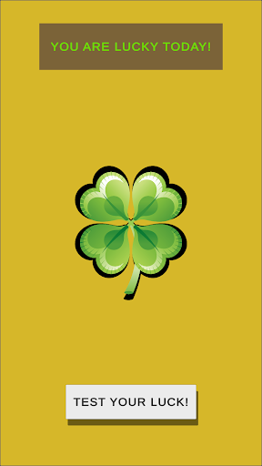 Android application IsTodayLuckyDay screenshort