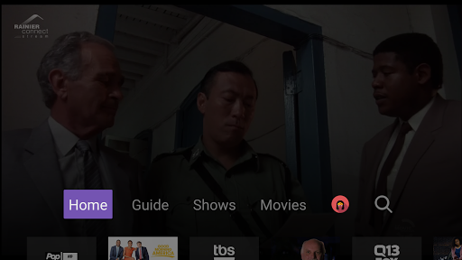 Screenshot of Rainier Connect Stream TV