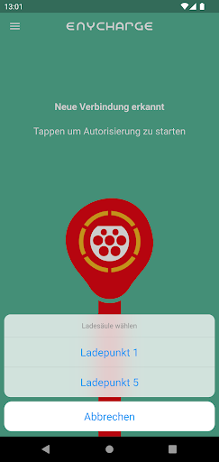 ENYCHARGE: Simply authorized Screen 2