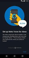 screenshot of Moto Voice for Alexa