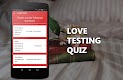 screenshot of Love test calculator