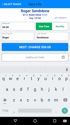 DonorPerfect Mobile Screen 3