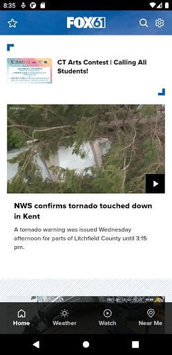 Android application FOX61 WTIC Connecticut News screenshort