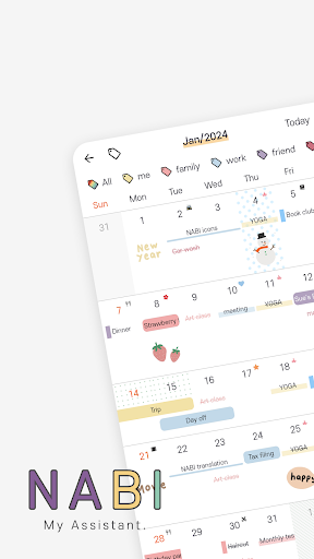 Android application NABI- My Schedule Assistant screenshort